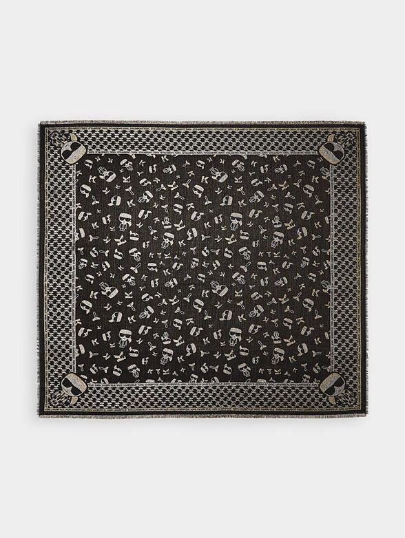 K/IKONIK square scarf with shiny threads - 2