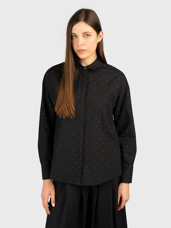 SILVIA HOTFIX black shirt - 1