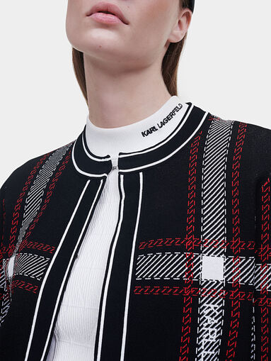 Check cardigan - 4