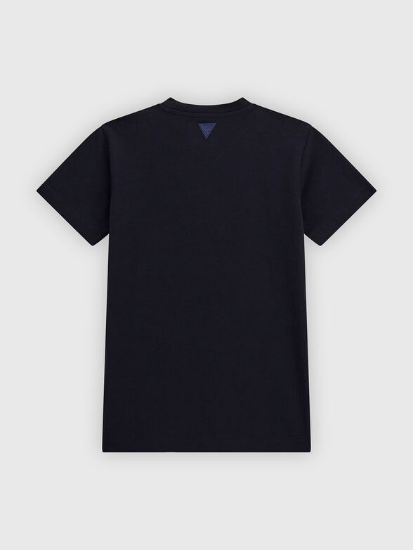 Black T-shirt with maxi logo - 2