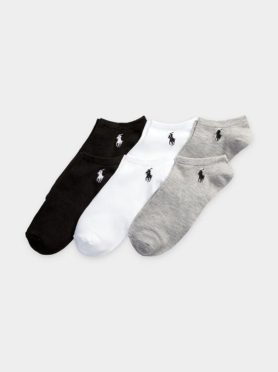 Set of six pairs of socks with logo embroidery - 1