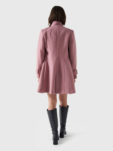 Pink wool blend coat  - 3