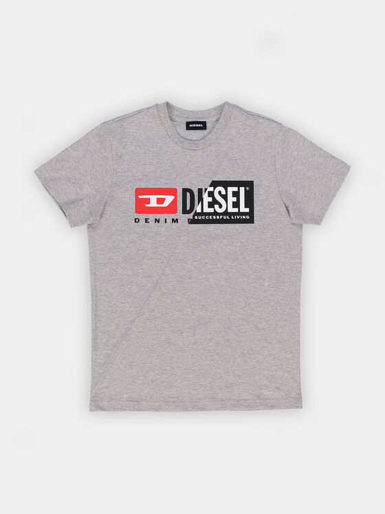 Cotton t-shirt with logo print - 1