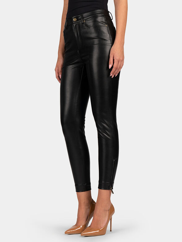 Faux leather skinny trousers - 1