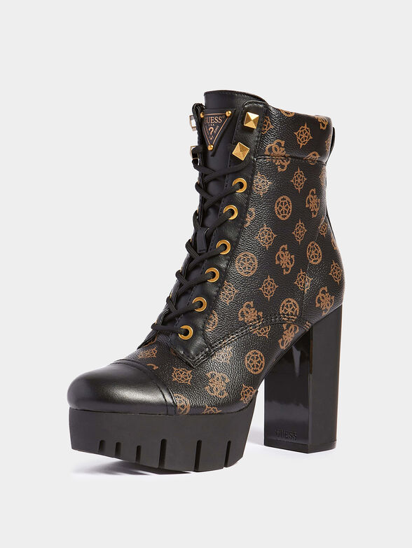 GEOVEY Ankle boots with 4G logo print - 2
