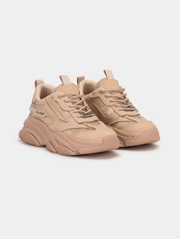 POSSESIONR beige sports shoes  - 2
