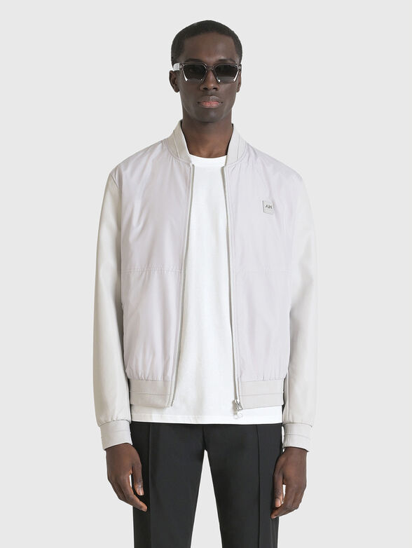 Bomber jacket with sleeves in eco leather  - 2