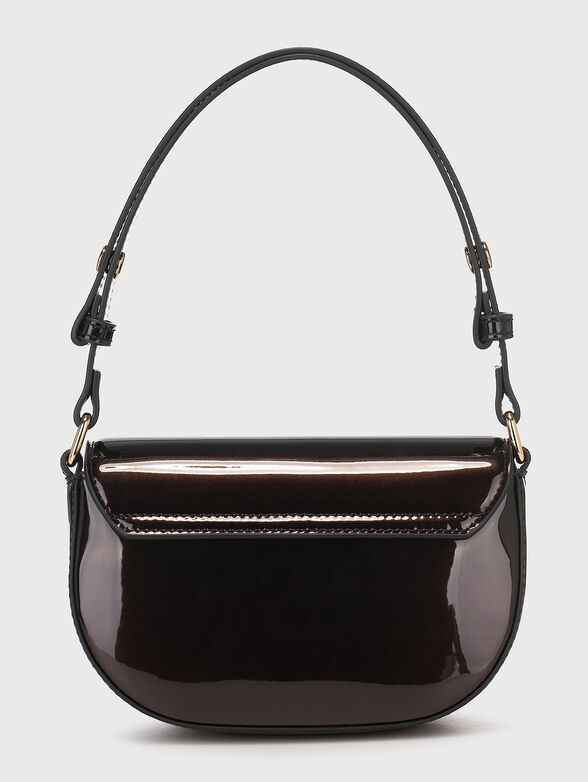 Dark brown bag with logo accent - 3