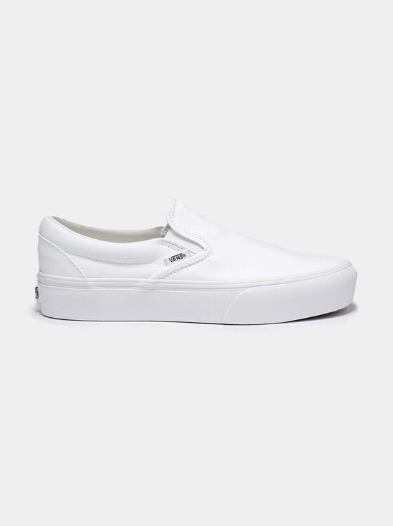 White slip-on sneakers - 1