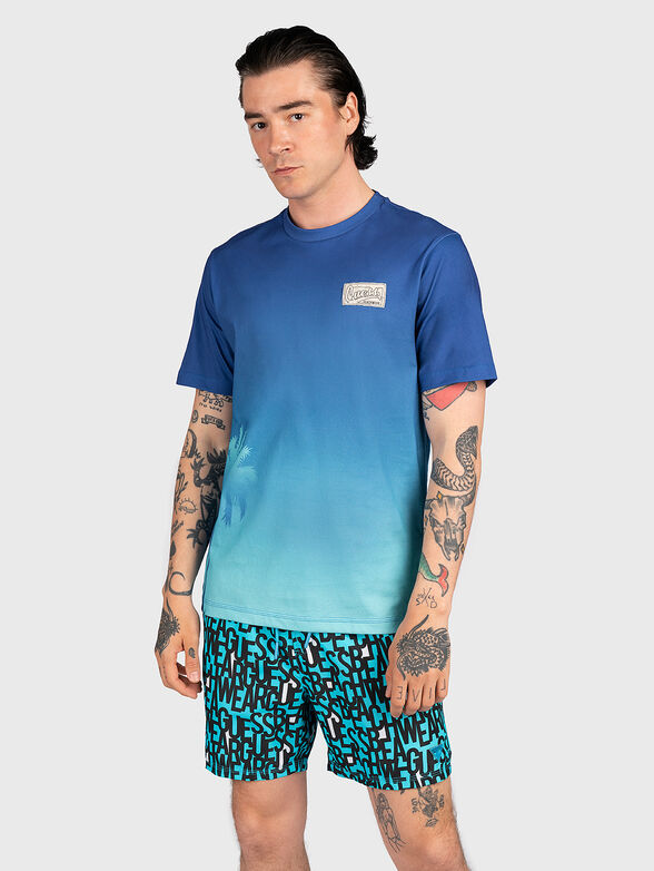 RADIENT PALM T-shirt with ombre effect - 1