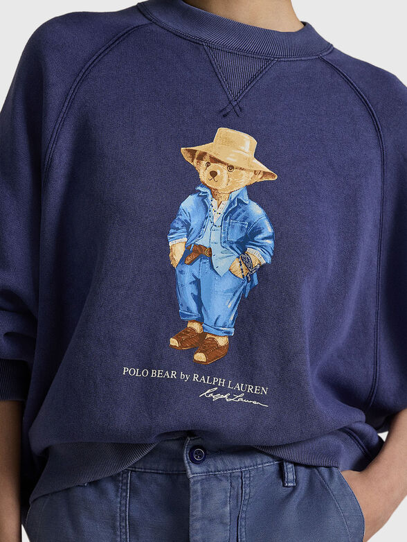 Polo Bear oversize fleece crewneck - 3