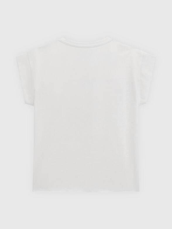 T-shirt with accent logo inscription - 1