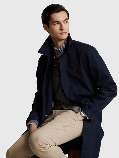 Walking coat with contrast logo  - 4