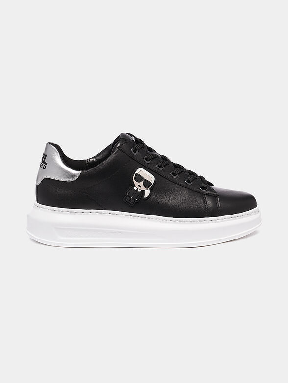 KAPRI Black sneakers with contrasting heel - 1