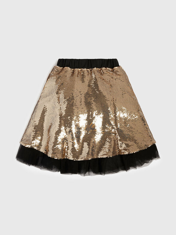 Mini skirt with golden sequins - 2