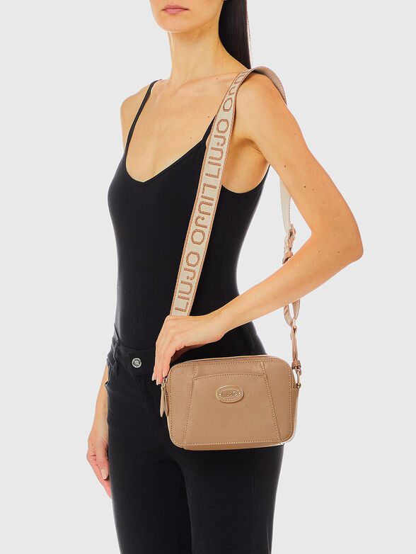 Crossbody bag with logo accents on shoulder strap - 2
