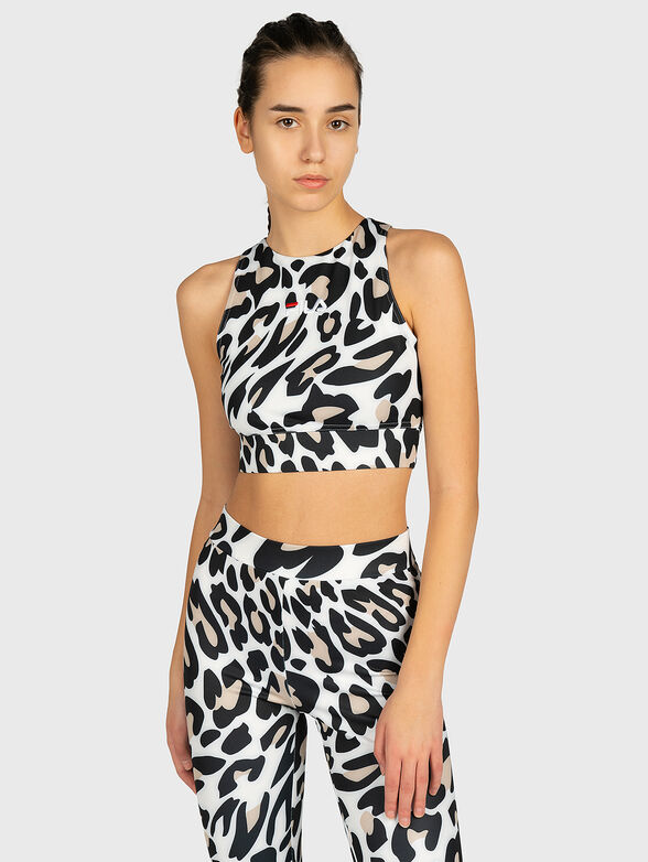 ELITA Top with animal print - 1