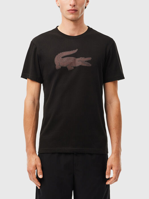 White T-shirt with contrasting logo print