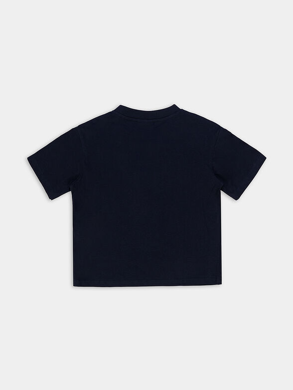 Blue T-shirt with logo - 2