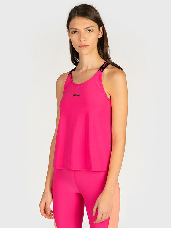 Sports tank top with branded straps - 1