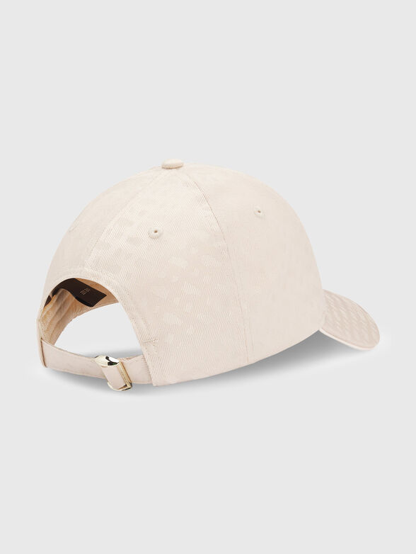 Baseball cap with monogram logo print - 3