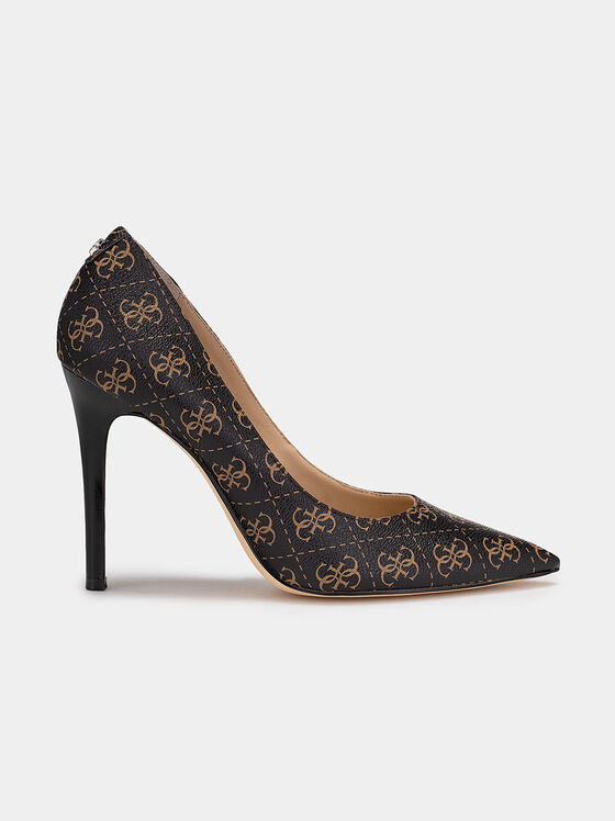 Court shoe with logo print - 1
