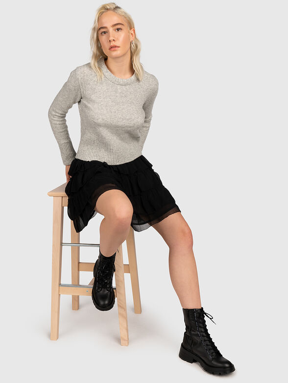 BONNIE cropped sweater with crew neck - 6