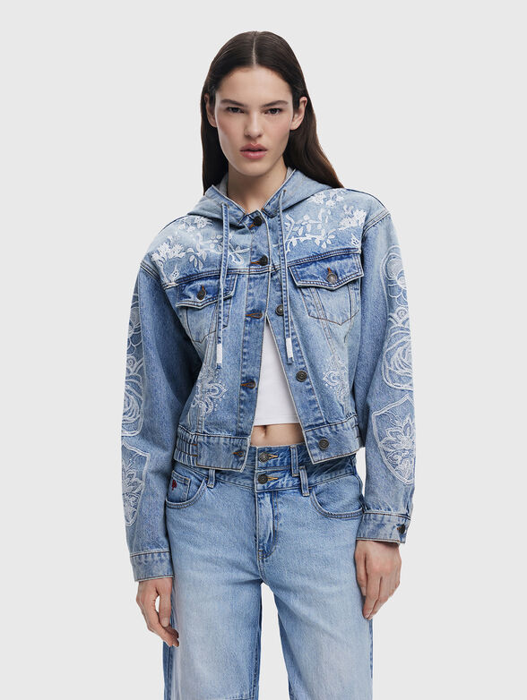 MONTREA denim jacket with hood - 1
