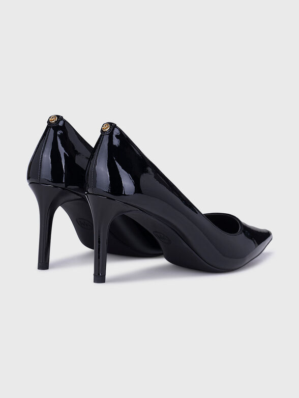 ALINA black heeled shoes with lacquer effect - 2