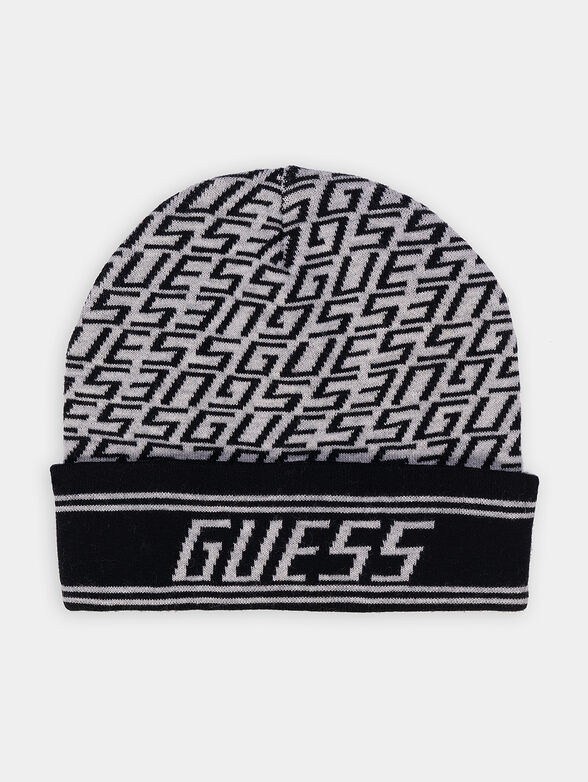 Beanie with jacquard logo motifs - 1