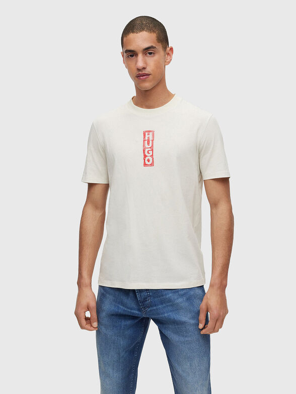 T-shirt with vertical logo - 1