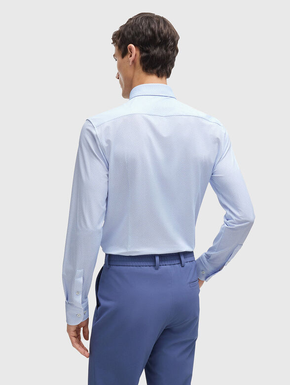 Slim shirt with geometric print - 3