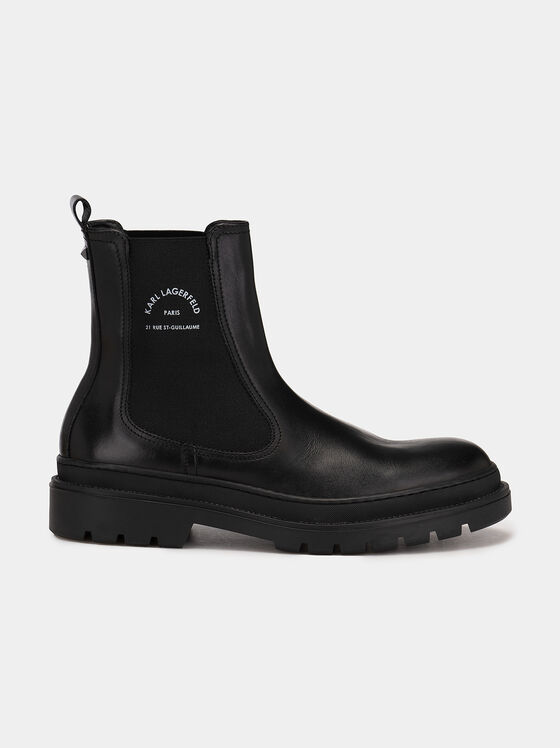 OUTLAND ankle boots with logo print - 1