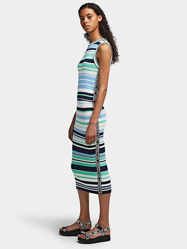Striped midi skirt - 3