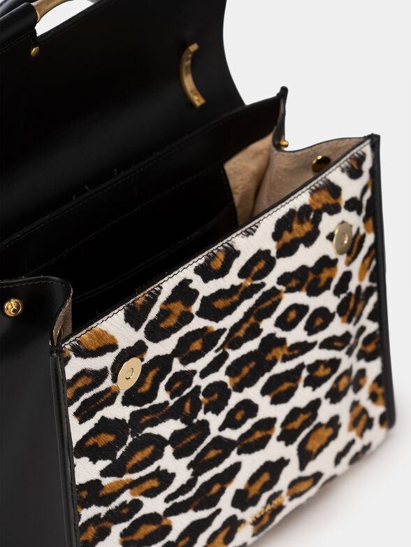 ALIA handbag with animal print - 4