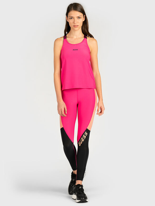 Sports tank top with branded straps - 4