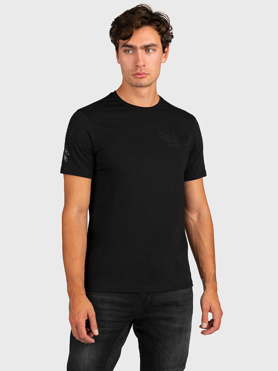 GMTS 036 black T-shirt with print on the back - 1