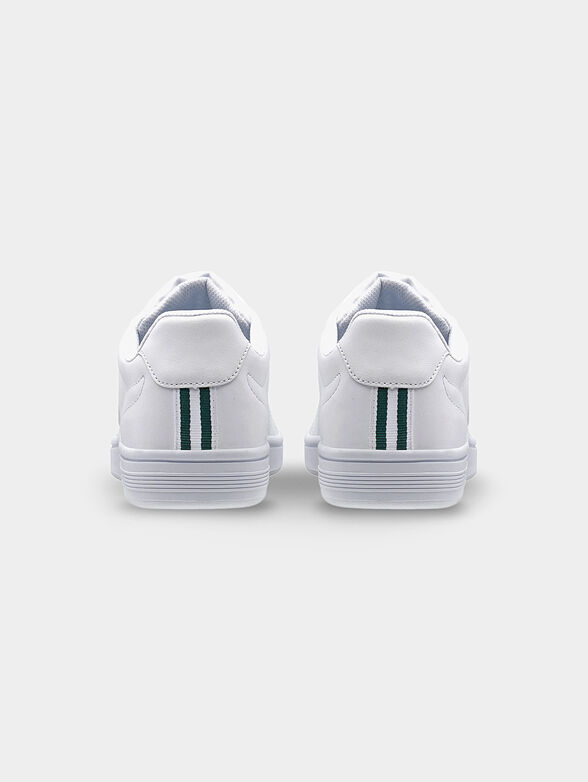 COURT SHIELD leather sneakers with green details - 2