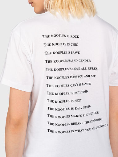 White T-shirt with logo print - 5