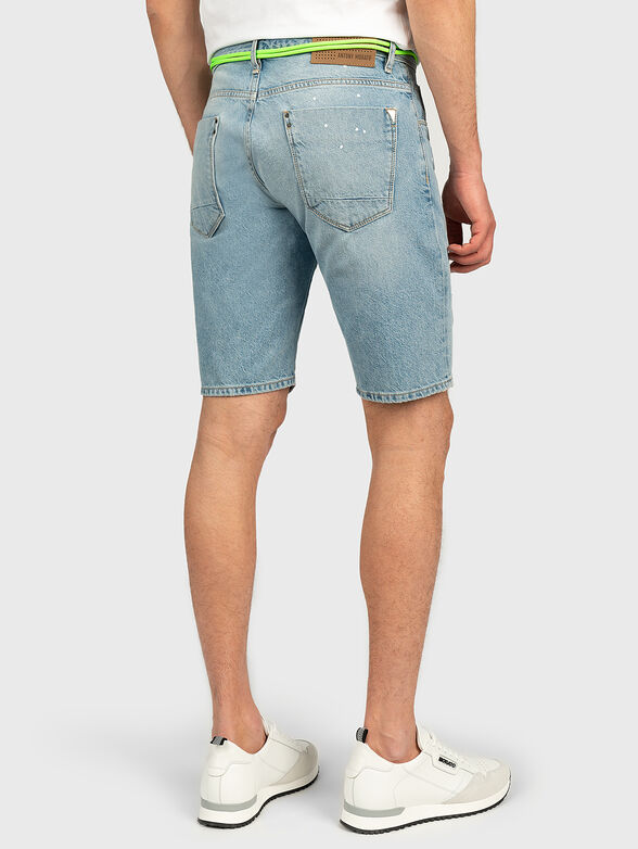 ARGON denim shorts with neon detail - 2