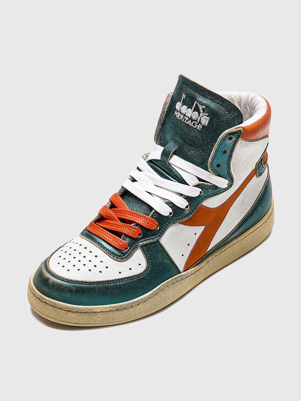 MI BASKET METAL MIX Leather sneakers - 3