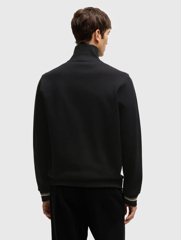 Cotton sweatshirt with zip - 3