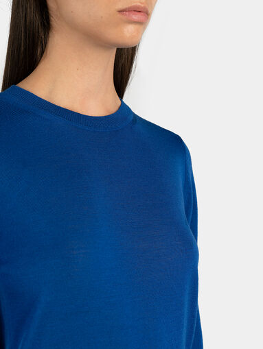 Black virgin wool sweater - 4