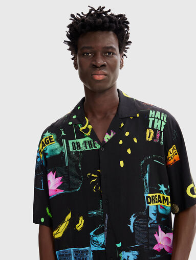 AUBREY shirt with multicolour print - 4