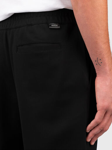 MONACO PONTE black trousers with ties - 3