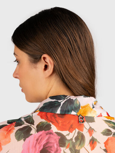 Shirt with floral print - 4