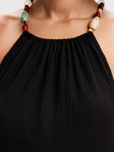 Black dress with bare back - 3