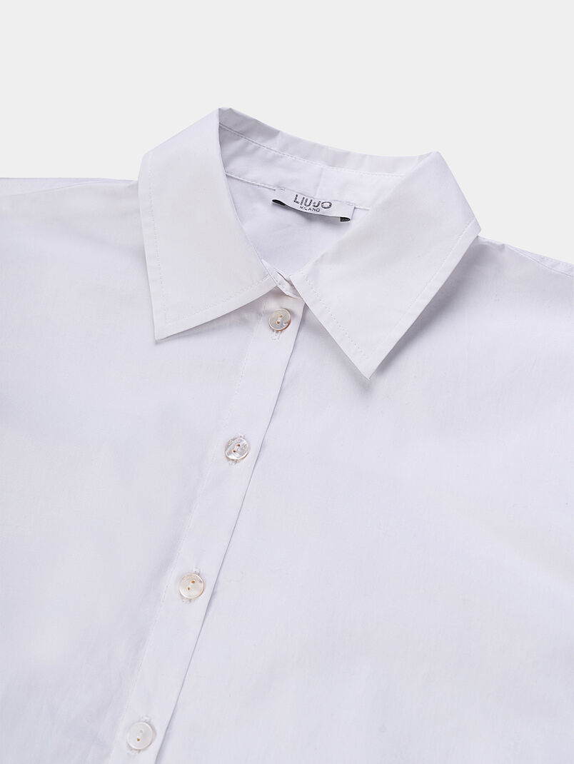 White shirt with glamorous logo on the back - 3