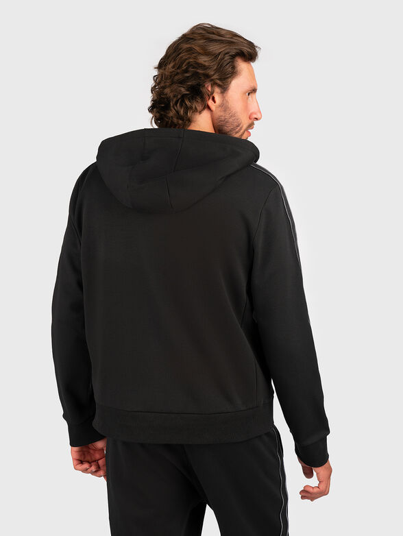 Black sweatshirt with logo details - 3