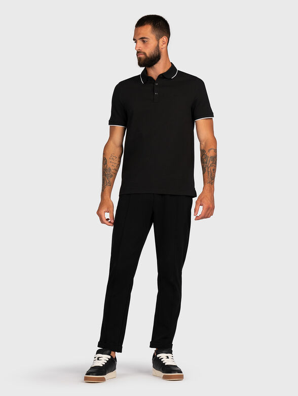 Polo shirt in black color - 2